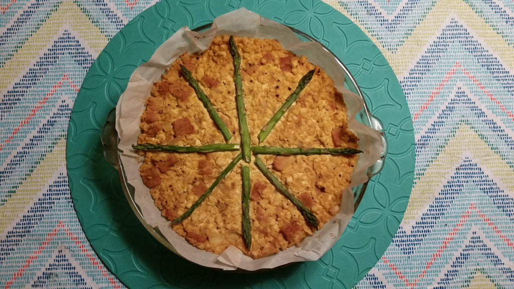 Not Soy Free but Soy Good Crustless Vegan Quiche with Tempeh Bacon