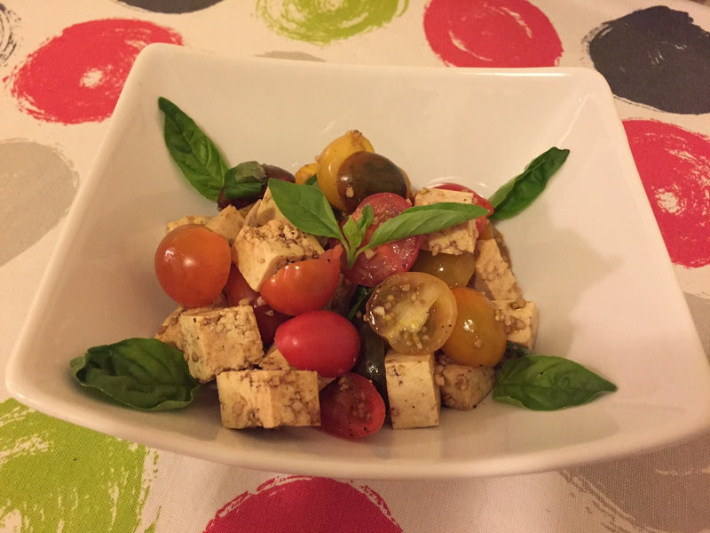 Tofu Bocconcini Salad: The ULTIMATE Vegan Meathead Salad