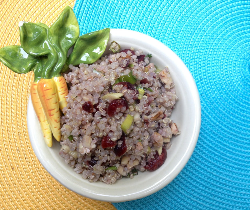 Quinoa & Pecan Salad with Dried Cranberries