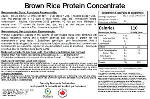 Jacked on the Beanstalk low carb brown rice concentrate vegan protein powder
